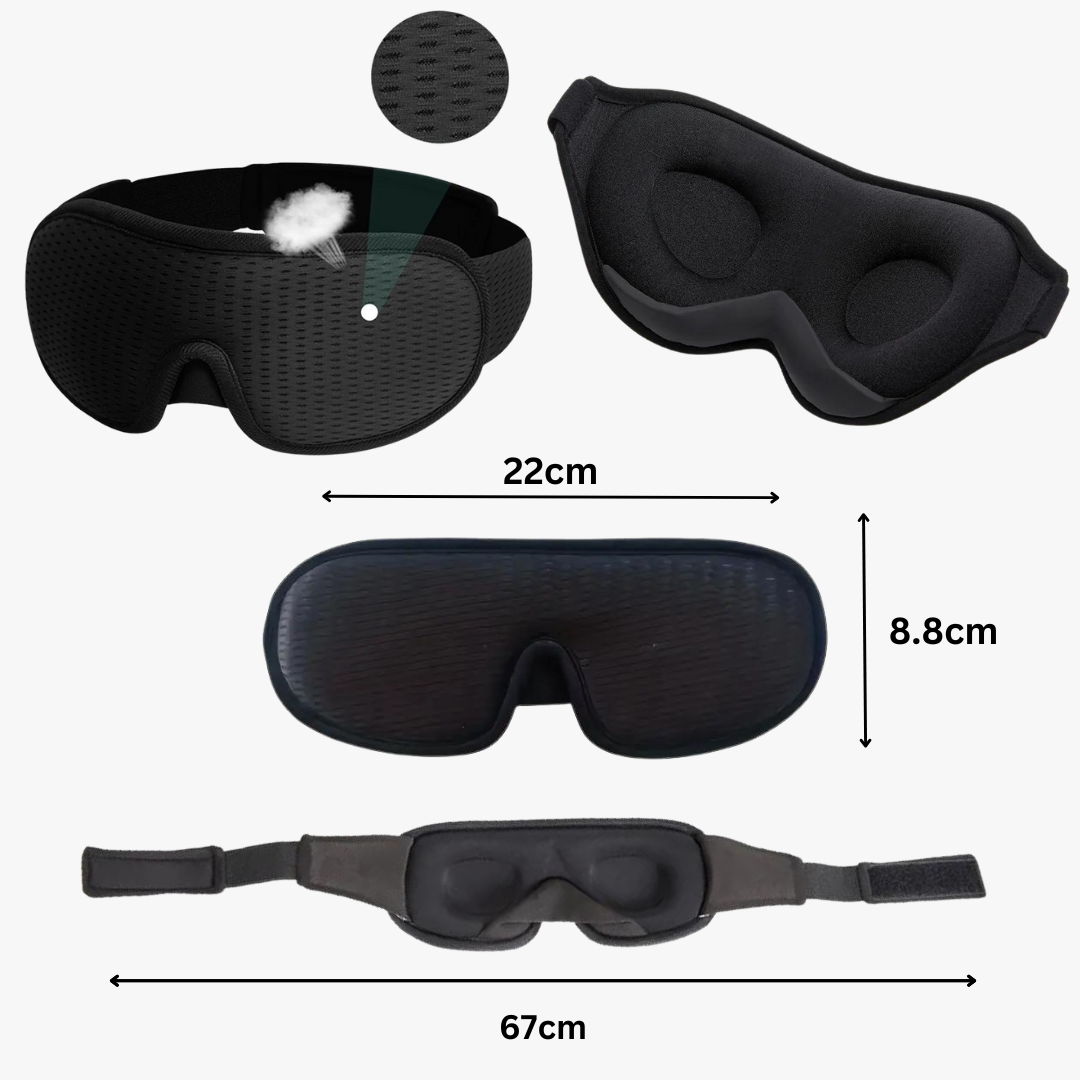 Leichte 3D-Schlafmaske
