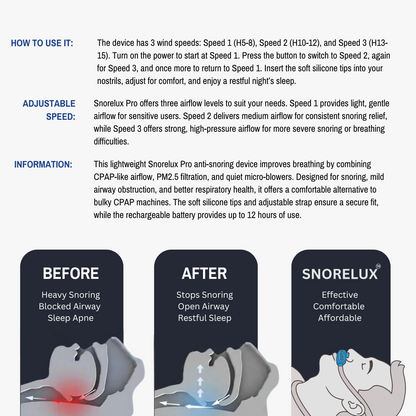 Pro Electric Anti-Snoring Device
